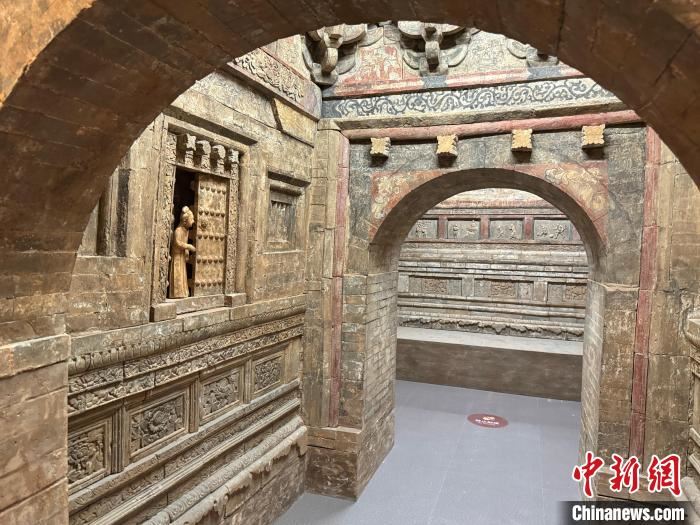 89件宋金壁画展出 金代墓葬“搬进”展厅