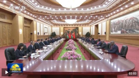 习近平会见肯尼亚总统鲁托