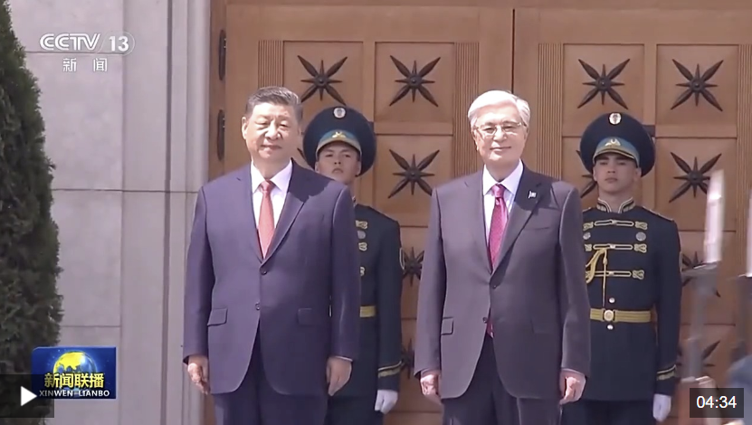 独家视频丨习近平抵达阿斯塔纳出席第二届中国—中亚峰会