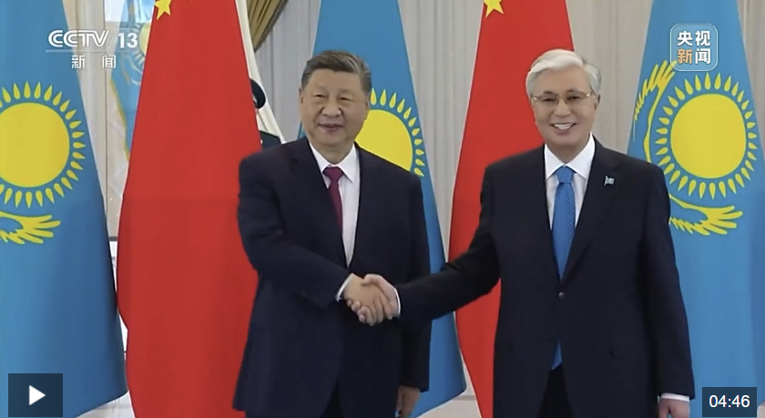 习近平同哈萨克斯坦总统托卡耶夫会谈