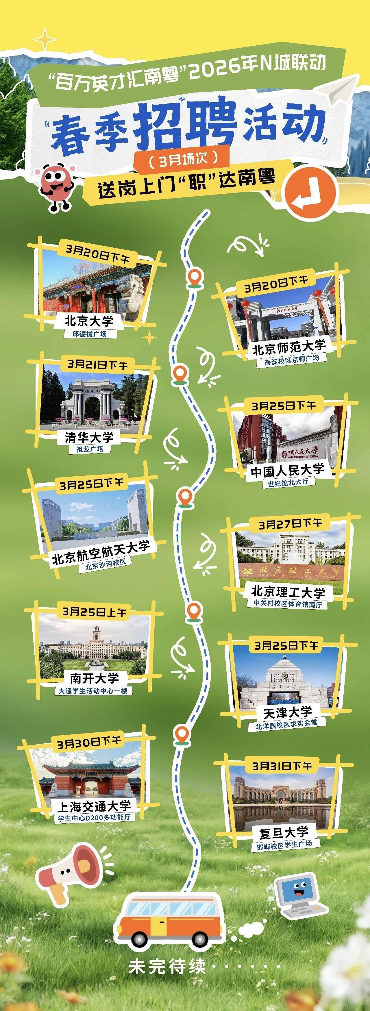 北大青年，来接offer！3月20日起，广东送岗专列即将开往全国