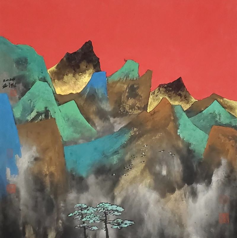 远山的呼唤_武剑飞现代重彩作品展开幕 远山的呼唤_武剑飞现代重彩作品展开幕