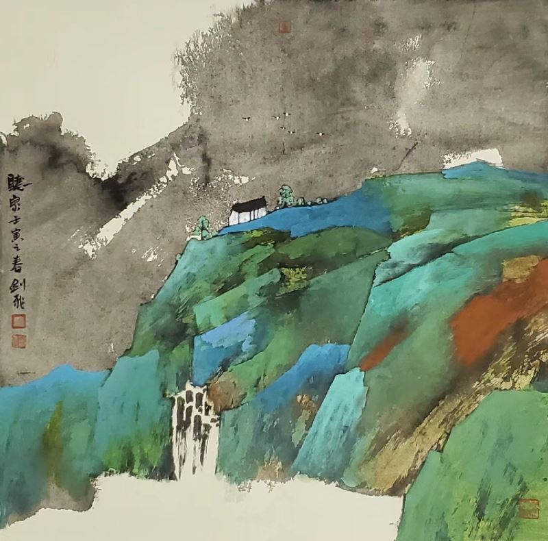 远山的呼唤_武剑飞现代重彩作品展开幕 远山的呼唤_武剑飞现代重彩作品展开幕