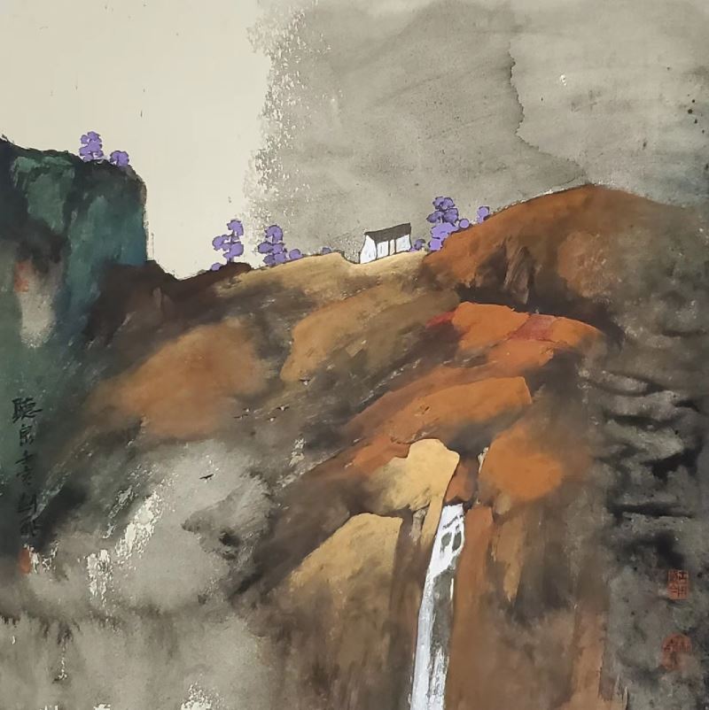 远山的呼唤_武剑飞现代重彩作品展开幕 远山的呼唤_武剑飞现代重彩作品展开幕