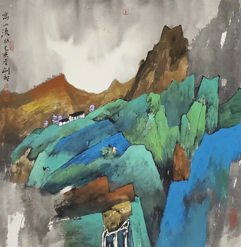 远山的呼唤_武剑飞现代重彩作品展开幕 远山的呼唤_武剑飞现代重彩作品展开幕