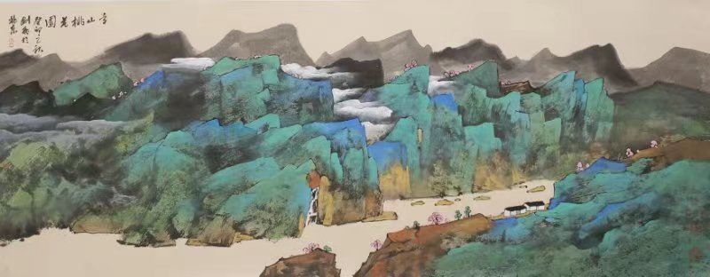 远山的呼唤_武剑飞现代重彩作品展开幕