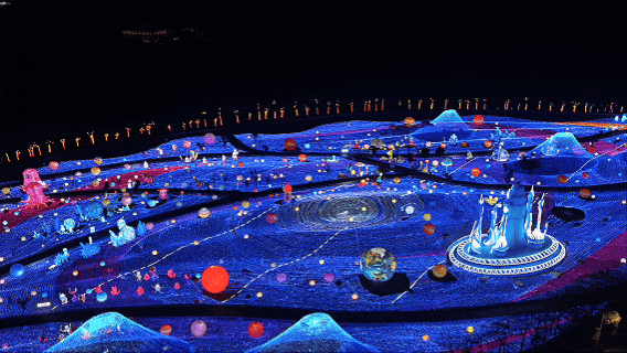 美到封神！广州海边800亩巨无霸灯会，全亮了