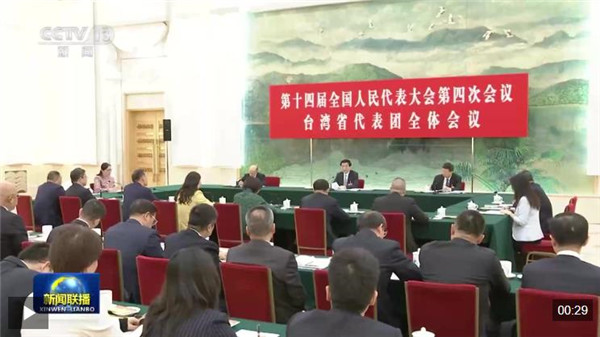 王沪宁参加台湾代表团审议
