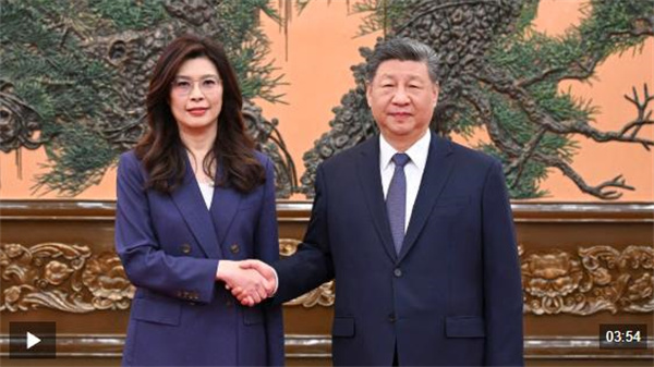 视频丨习近平总书记会见中国国民党主席郑丽文